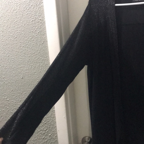 Lane Bryant Long elegant shimmery black sweater plus size 22/24 - Picture 3 of 8